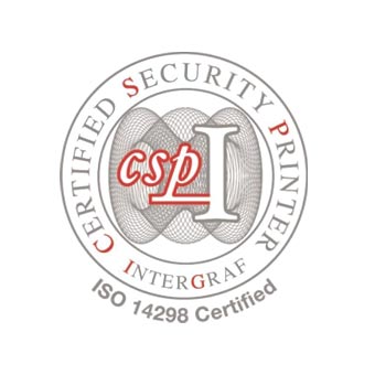 ISO 14298 Certified - Certified Security Printer - Intergraf